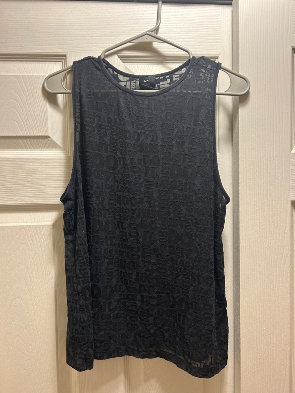 Nike Women’s Black Mesh Logo Athletic Tank